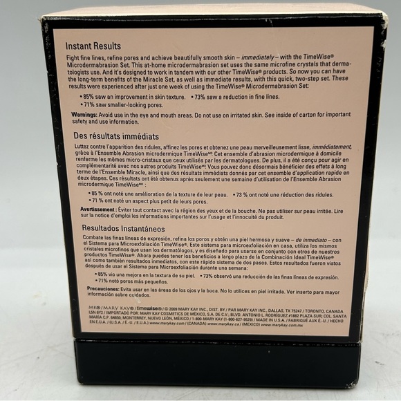 Mary Kay Timewise Microdermabrasion Set Refine 2.5 Oz Replenish1.0 Fl Oz Unused - Picture 4 of 5